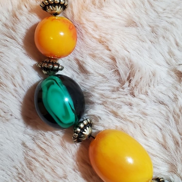 Beautiful Boho Turquoise Statement Necklace - Picture 4 of 6